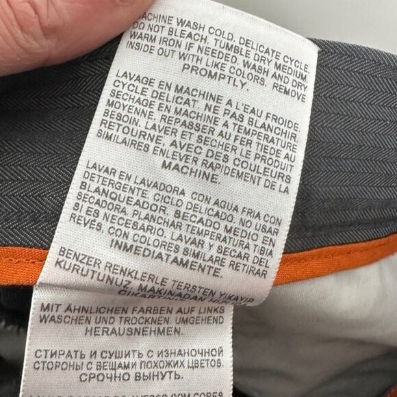 Dockers D3 Mens Dress Pants Grey Trousers Size 38 by 34 Cotton Pockets Minimal - Picture 8 of 12